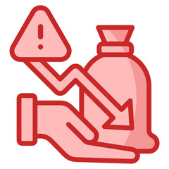 Stock Market Crash Icon