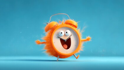 Animated orange clock
