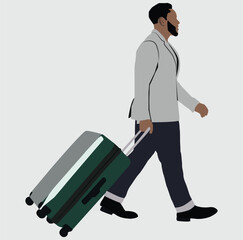 businessman with suitcase