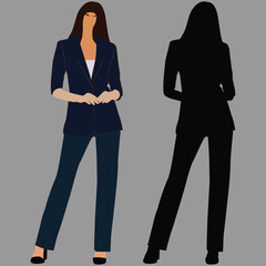 business woman silhouette