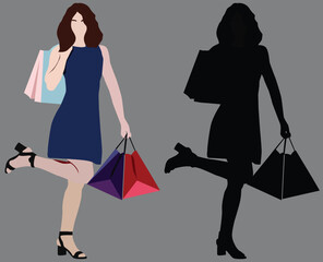 girls with shopping bags