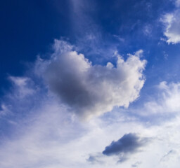 blue sky with clouds