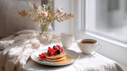 cup of coffee and cake