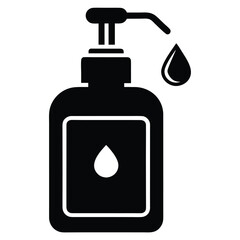 hand sanitizer vector icon