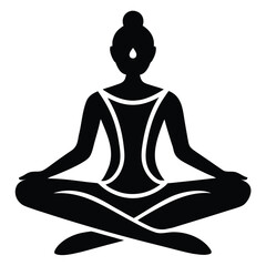 meditation vector icon