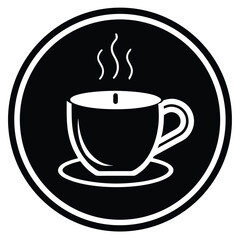 morning coffee vector icon