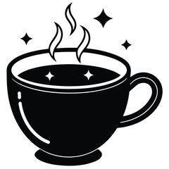 morning coffee vector icon