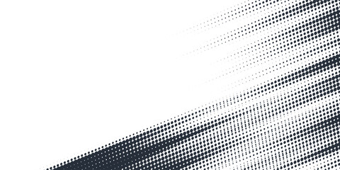 Halftone dots white end blue color pattern gradient grunge texture background. Dot pop art comic sport style vector illustration. modern background