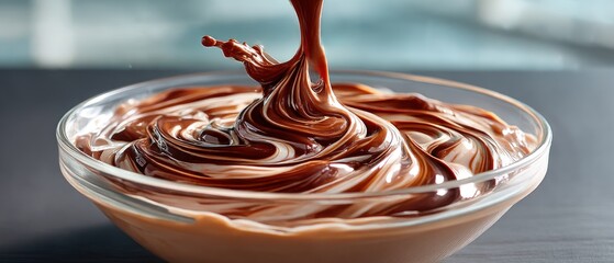 Chocolate mixture in a bowl