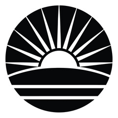 sunrise vector icon