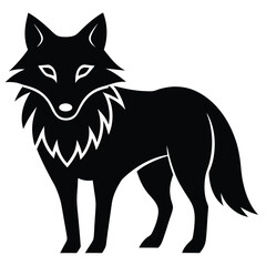 wolf vector icon