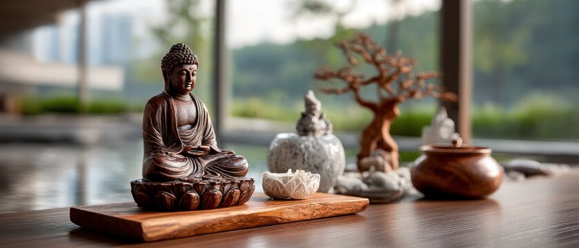 Buddha statue, zen decor