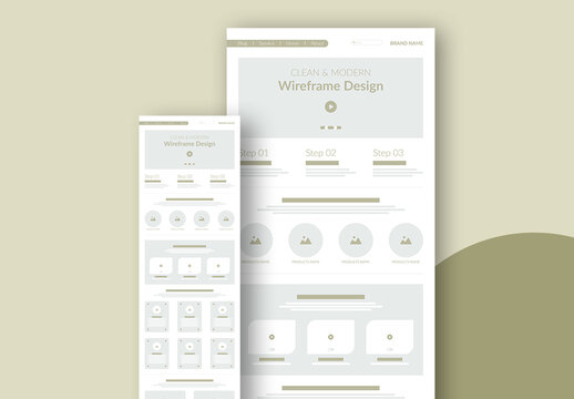 Wireframe Template Layout