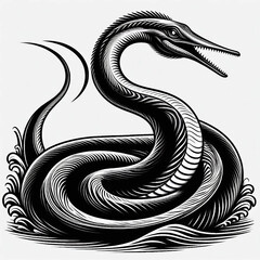 Elasmosaurus Wave Emblem