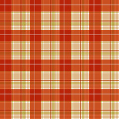 green and orange plaid
