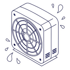 air conditioner vector