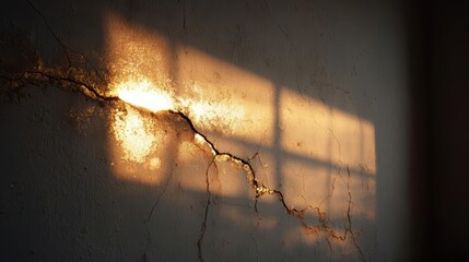Sunlight Through a Cracked Wall