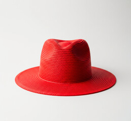 red hat on white
