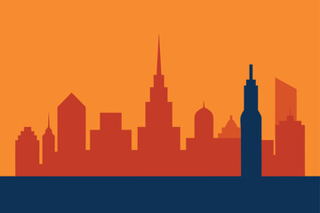 minimal skyline design for mobile wallpaper   (1).eps