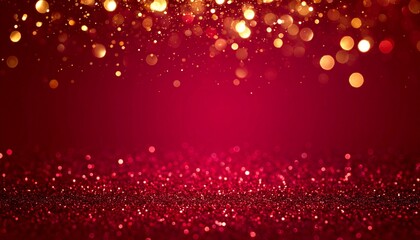 華やかな赤のグラデーションと光の粒Generated image