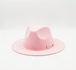 pink cowboy hat isolated