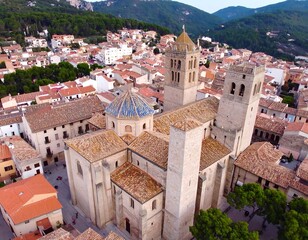 Aerial View Historic Cathedral Town