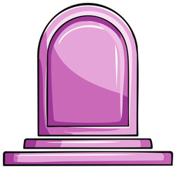 Purple Tombstone Marker, Stone for Grave, Granite Headstone in Cemetery Grave, Monument