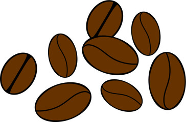background ilustration coffee beans