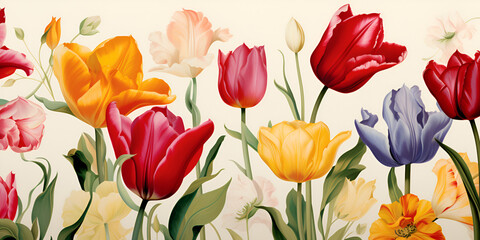 Obraz premium A delicate pink tulip blooming gracefully with soft petals symbolizing love, purity, and springtime freshness