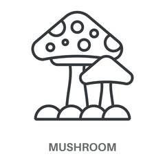 Simple Mushroom Design Icon, Simple Style Design Inspiration For Any Logos Interface And Purpose