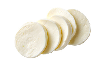 Slices of fresh mozzarella