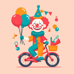 happy birthday clown