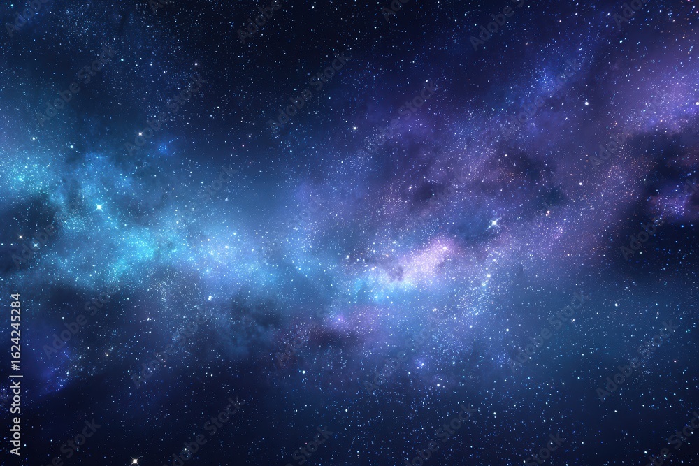 Canvas Prints stunning cosmic view showcasing a vibrant nebula with shimmering stars and a rich backdrop of space 