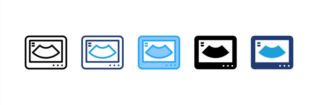 Ecography icon set multiple style collection