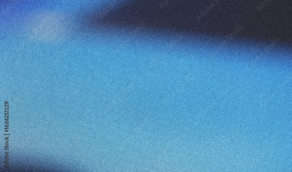 Poster blue noise gradient background with a textured grain effect