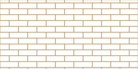 Abstract bathroom wall and floor brick wall texture background. white brick vector illustration texture of the wall with masonry Bricks laid in rows background.	