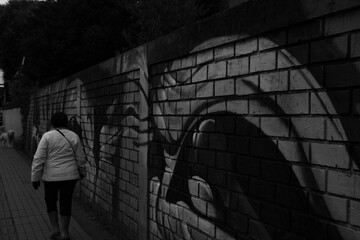 woman walking