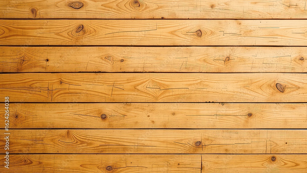 Poster natural wooden surface showing the wood grain and texture of the boards in a horizontal alignment cr