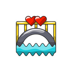 Empathy Bridge Icon, Therapist Client Connection Hearts.