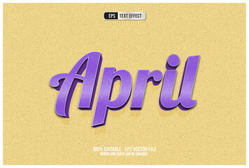 TEXT EFFECT APRIL