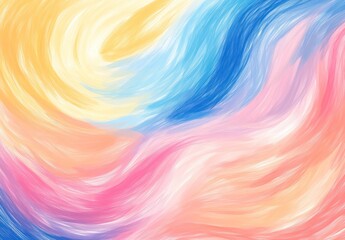 Obraz premium Abstract Colorful Swirls with Soft Pastel Shades for Artistic and Creative Backgrounds