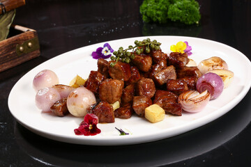 Chinese cuisine, Cantonese cuisine, scallions, cowboy bones