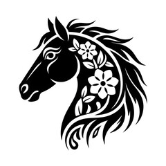 horse head vector illustration