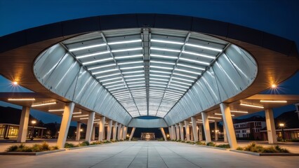 Modern architectural dome hall