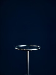 Sleek Glass and Chrome Table