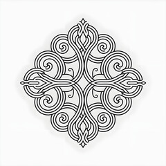 vector illustration of a floral ornament