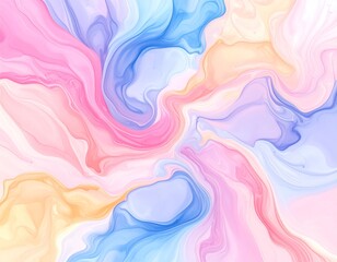 Fototapeta premium Pastel Liquid Flow Abstract for Social Media