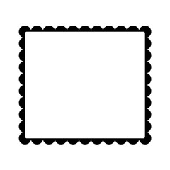 Simple geometric line frames. Decorative thin borders vector illustration.