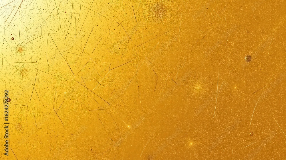 Poster golden surface texture with fine scratches and subtle light play evokes a sense of aged elegance and