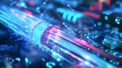 High speed fiber optic cable data transfer network